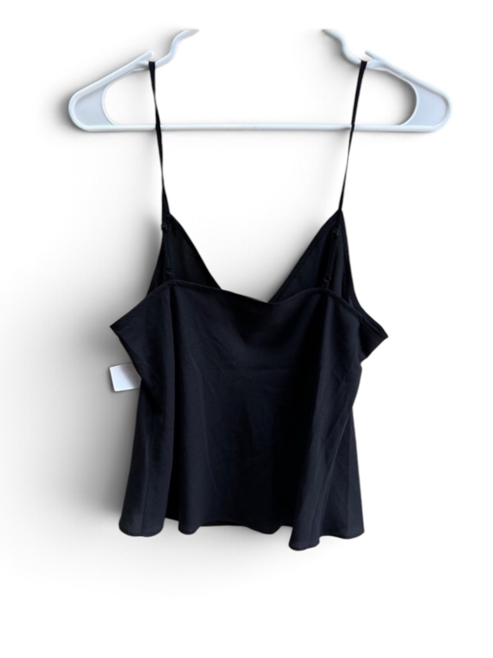 NEW Frame Denim Black V-Neck Spaghetti Strap Cami Sz M